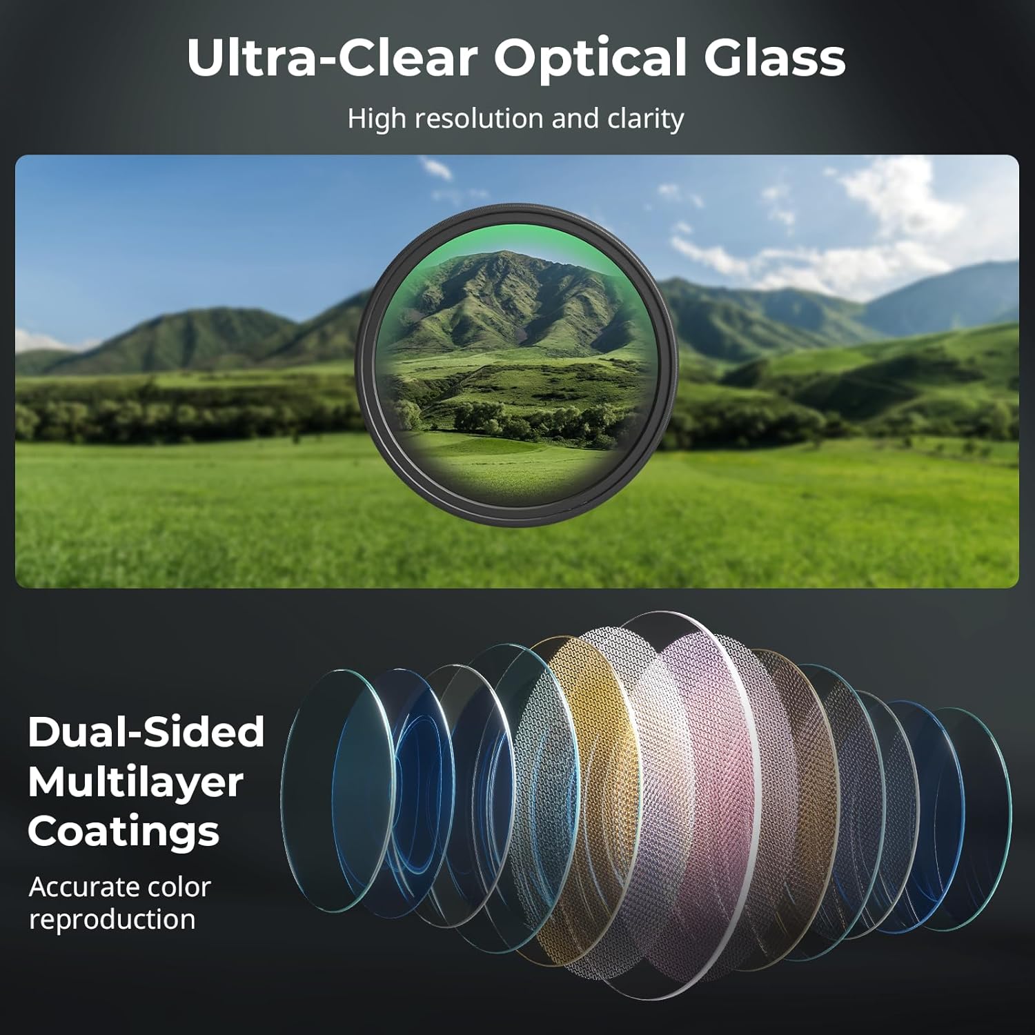 Thumbnail 3 de SMALLRIG 67-mm VND-Filter ND64‑ND400