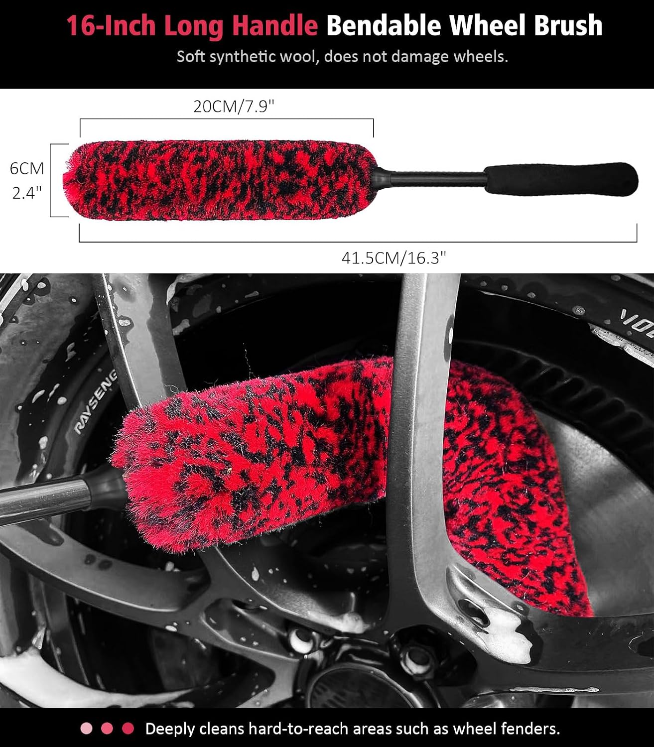 Thumbnail 5 de YeewayVeh 6PCS Motorcycle Cleaning Kit