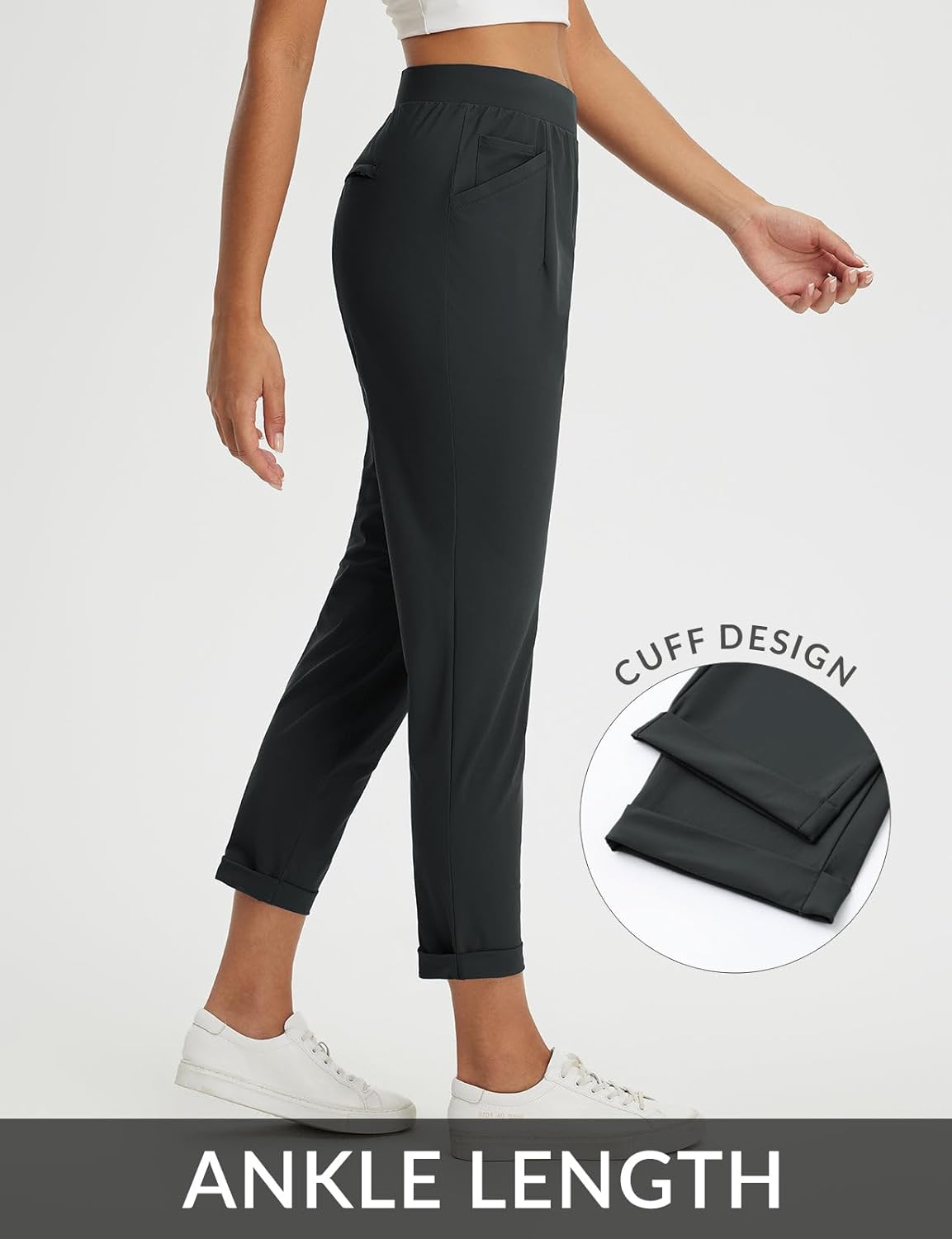 Thumbnail 4 de baleaf Women's Travel Pants with Zipper Pockets — Stretchy, Travel-Ready Business Casual Slacks