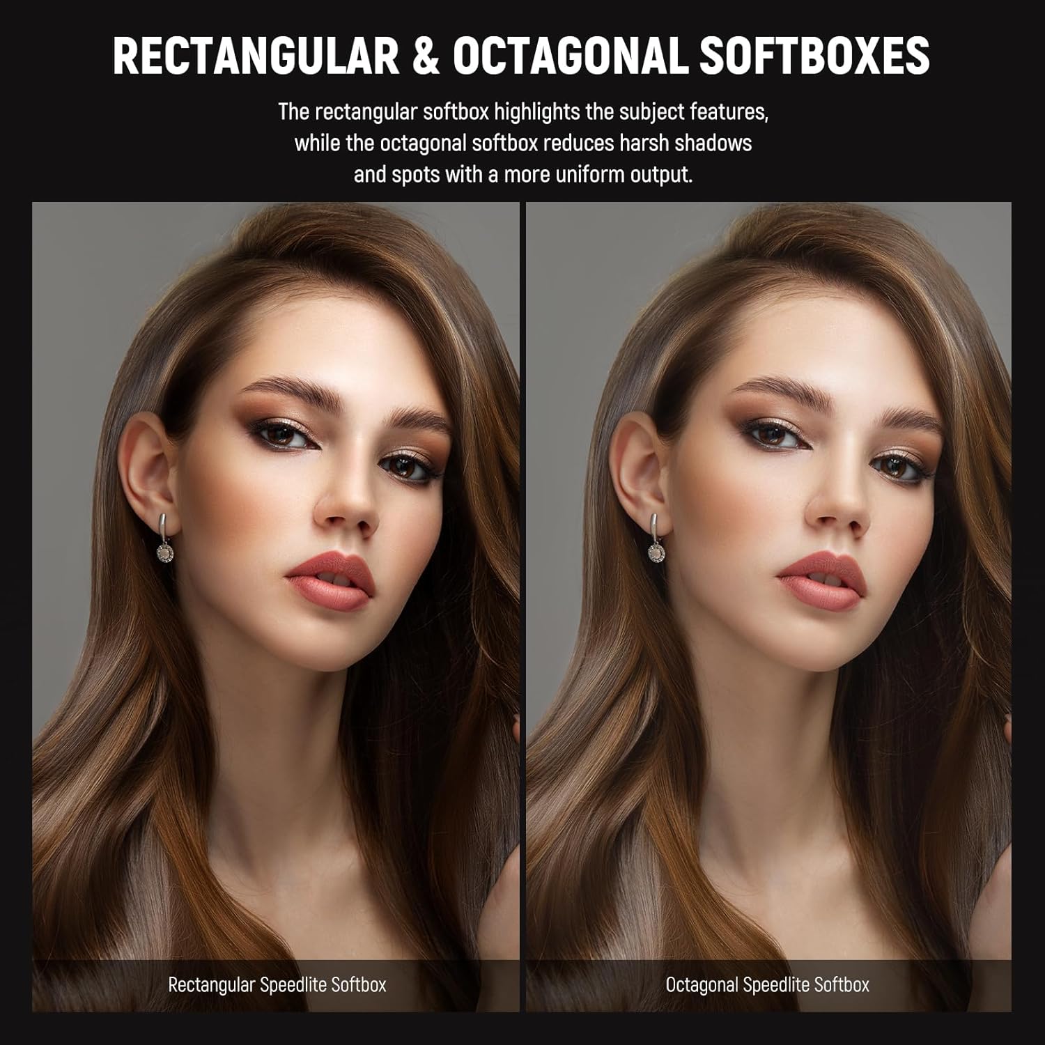 Thumbnail 3 de NEEWER Diffusore flash aggiornato Speedlight: softbox pieghevoli 2 pezzi (ottagono 15 cm + rettangolare 15×12,5 cm) per Z2/Z1/V1 e compatibili Godox/Canon/Nikon/Sony