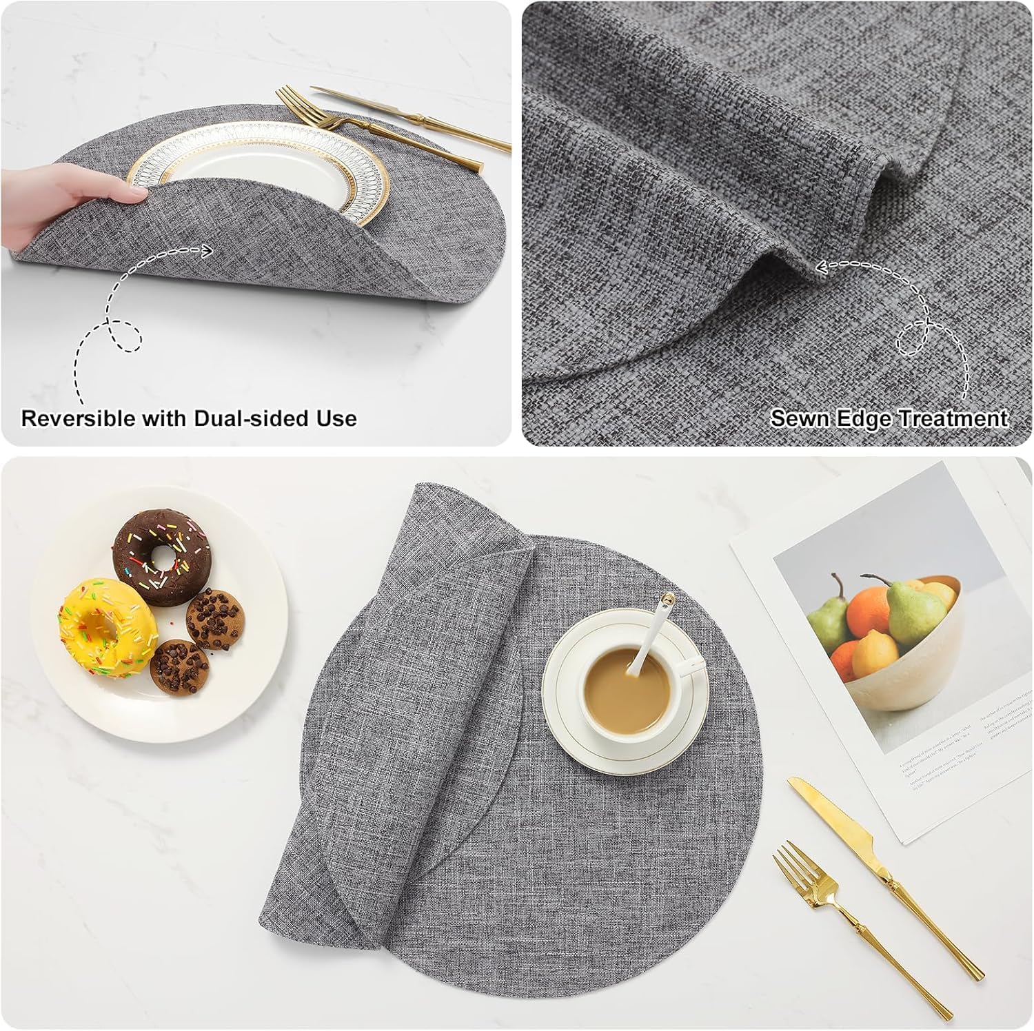 Thumbnail 1 de Homing Round Placemats, 15-Inch