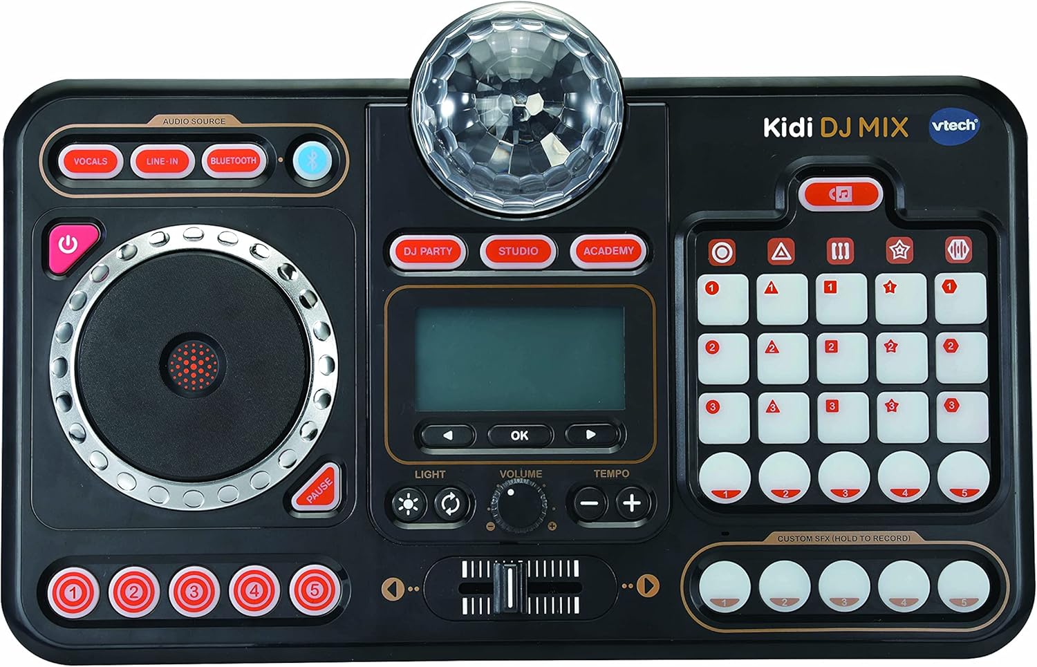 Thumbnail 4 de VTech Kidi DJ Mix (Black) kid’s DJ mixer toy with 15 tracks, lights, effects and microphone