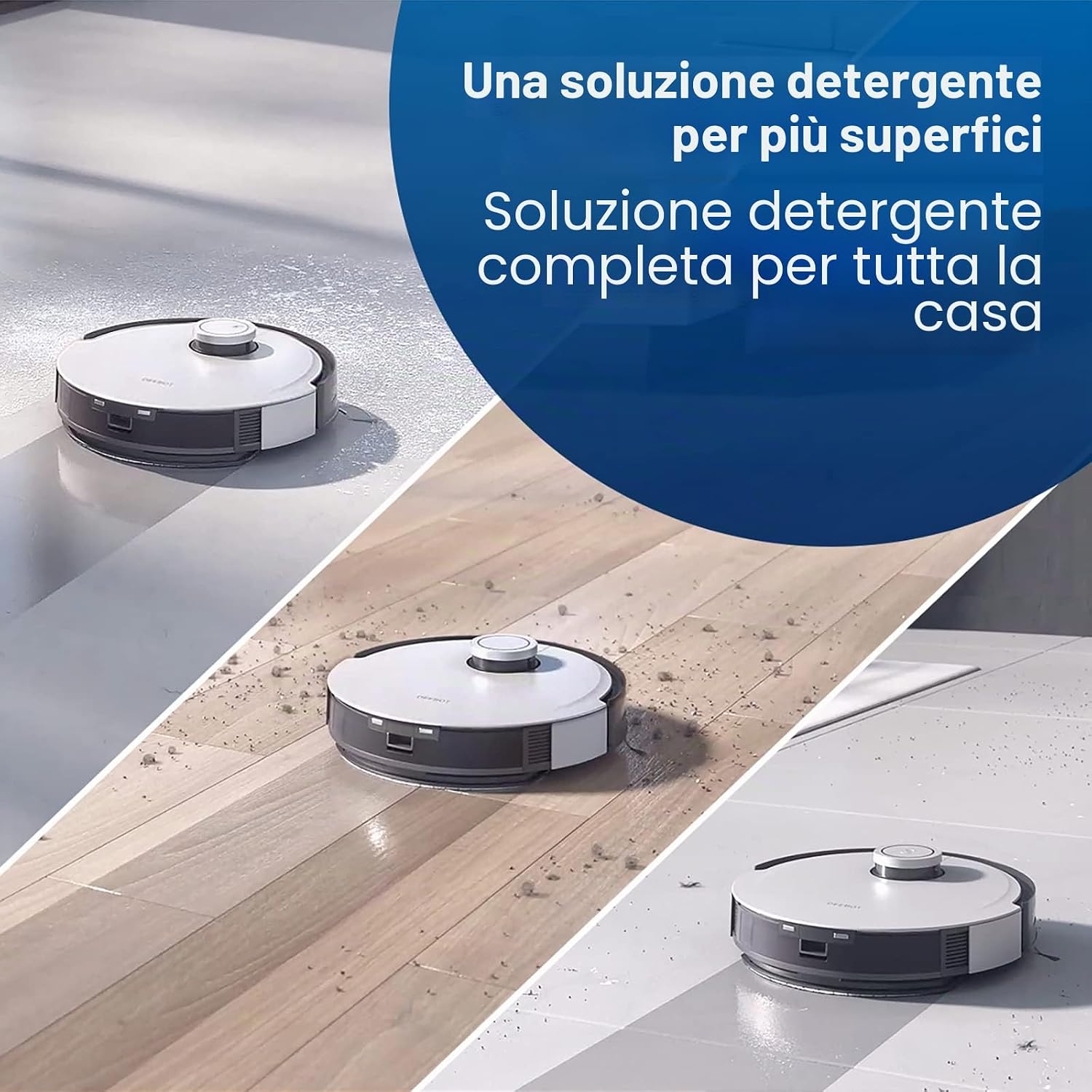 Detalle de ECOVACS Soluzione detergente 1L per DEEBOT – pulizia delicata, sicura e a bassa schiuma