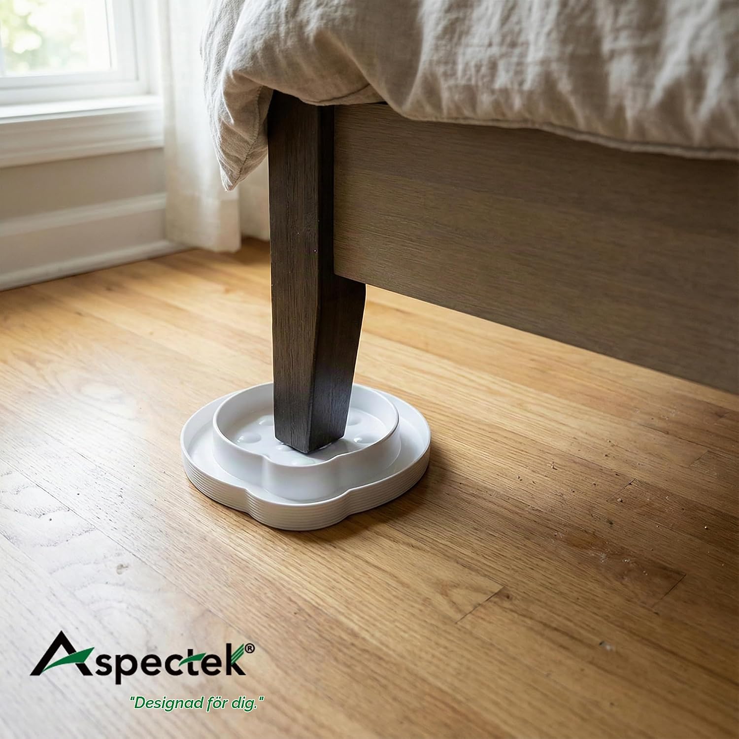 Detalle de ASPECTEK HR2931 vägglusfällor för sängben, 4-pack i plast