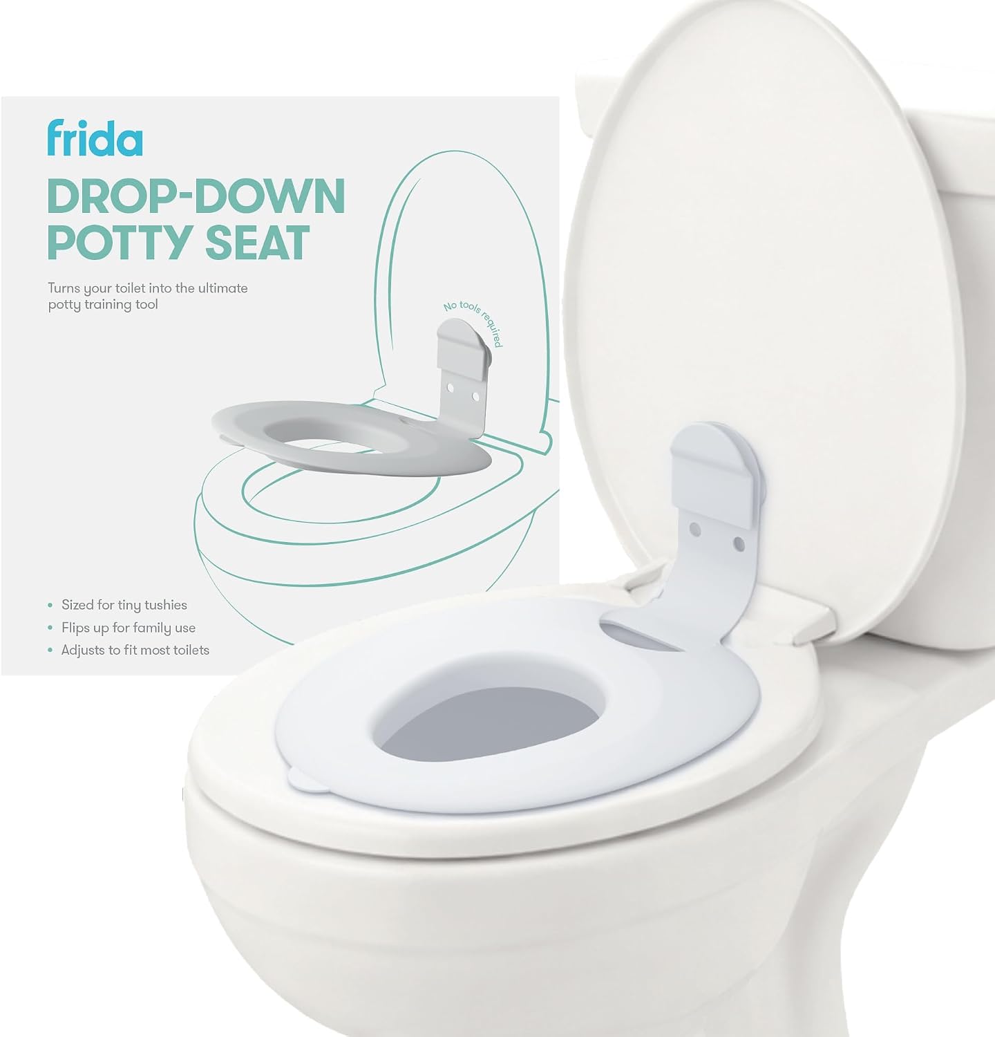 Thumbnail 6 de Frida Baby Fold-and-Go Portable Potty Seat: Compact, Travel-Friendly Boost for Toddler Potty Training