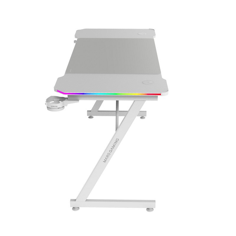 Detalle 2 de Mars Gaming MGD-X140RGB: Mesa Ergonómica ARGB 140x60 cm con mando y alfombrilla XXL