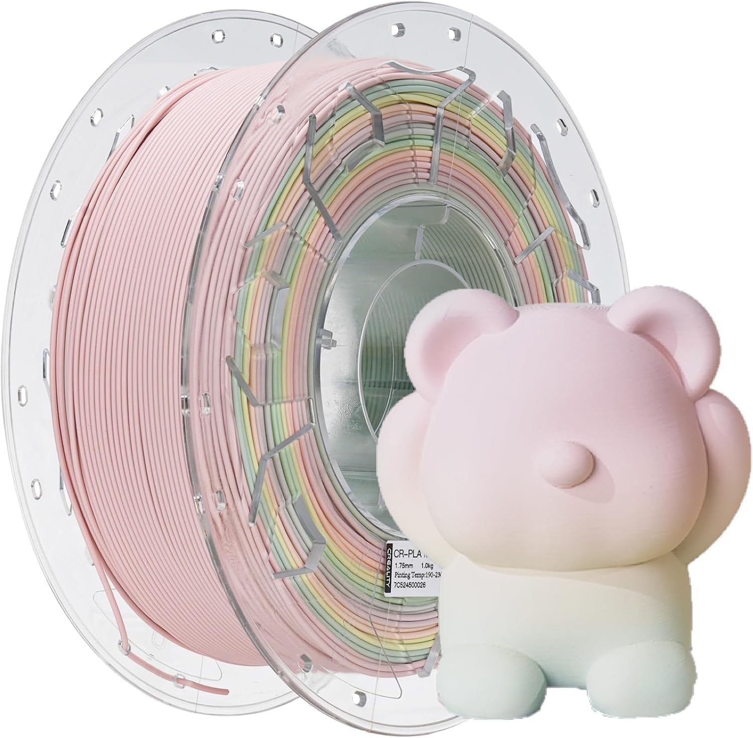 Detalle de Creality Rainbow PLA filament 1.75mm