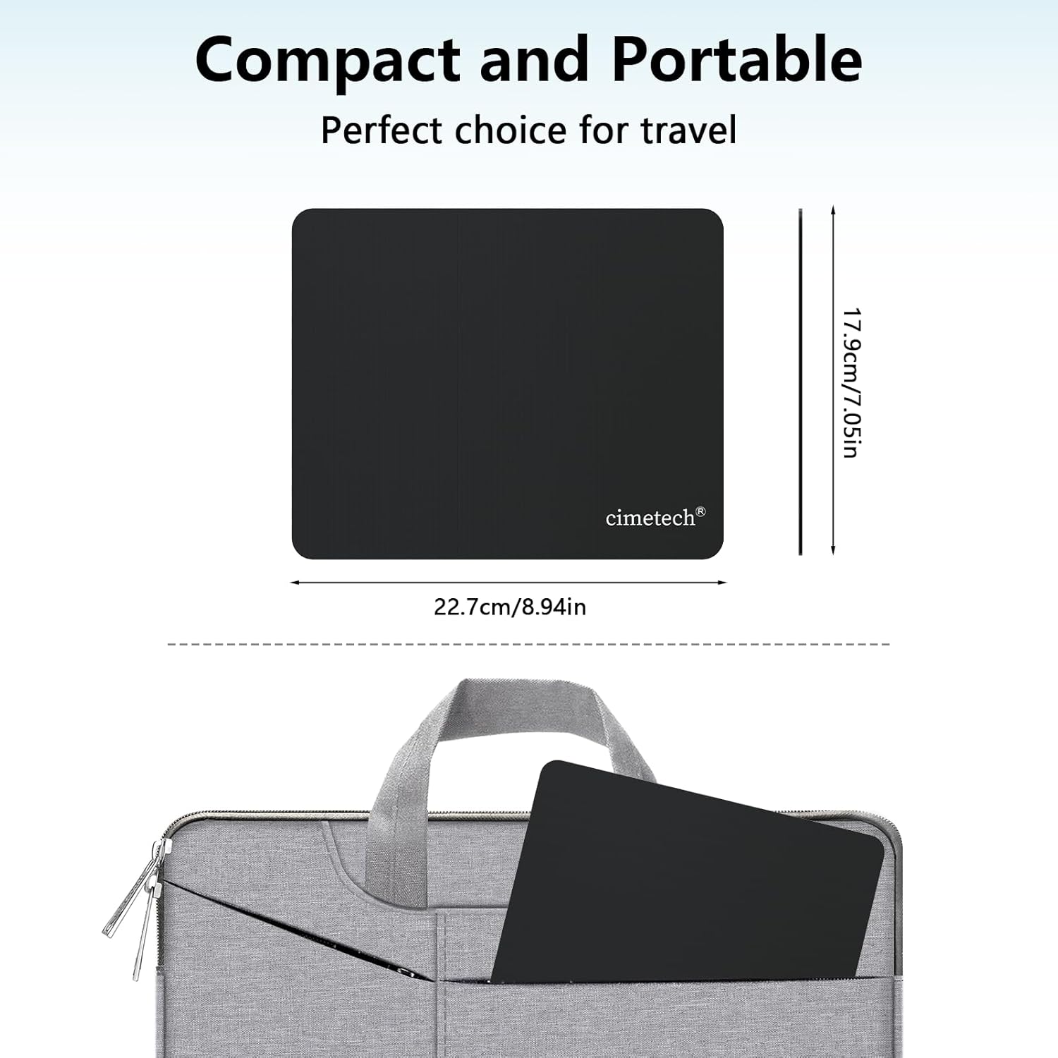 Detalle 2 de cimetech Tapis de souris 23 x 18 cm đź–±
