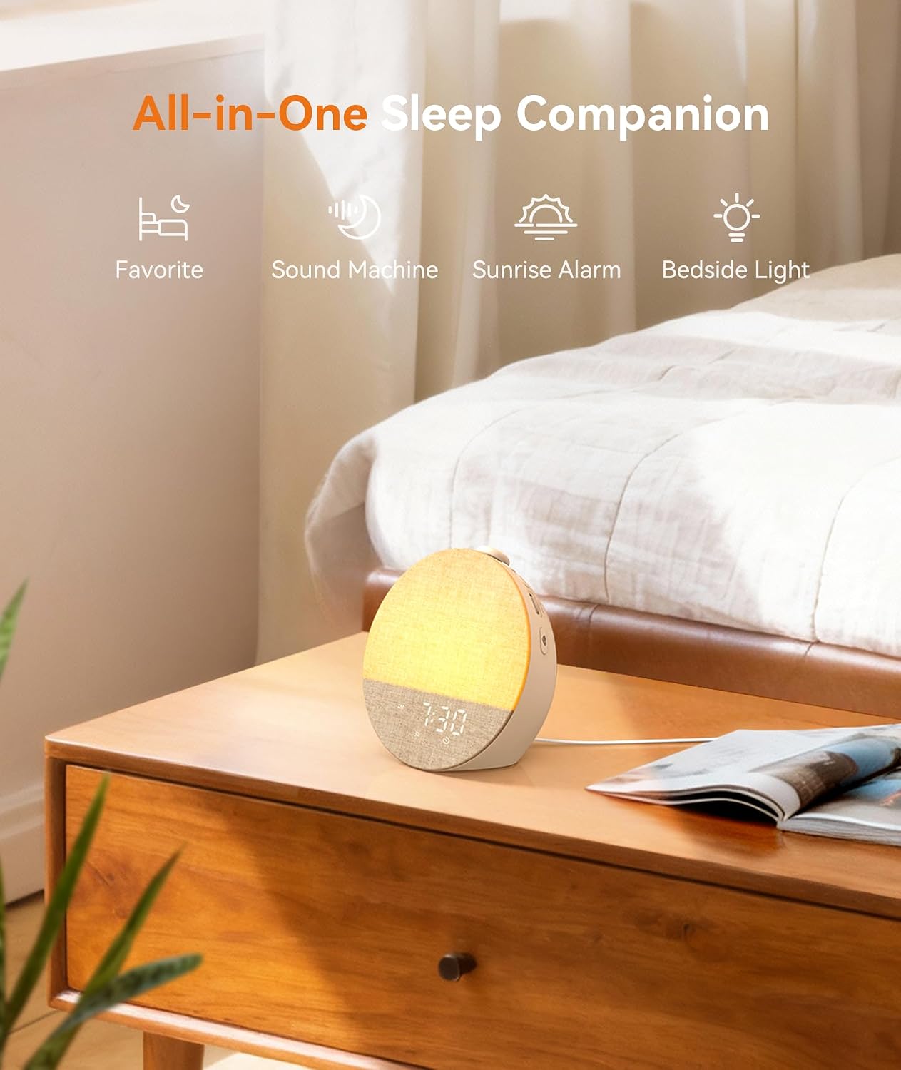 Detalle 2 de Dreamegg Sunrise 1 Pro wake-up light, 10 colours ⏰