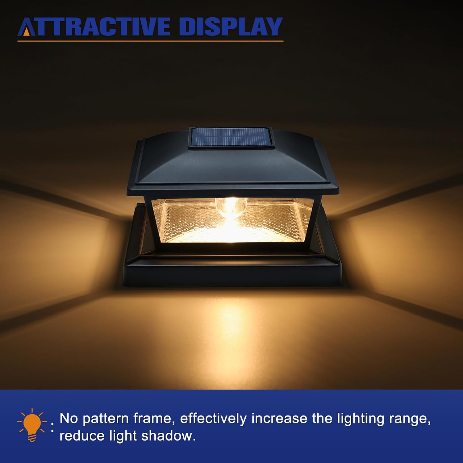 Thumbnail 6 de APONUO 18171BDR Solar Post Cap Lights, 2 Brightness Modes, 8-Pack
