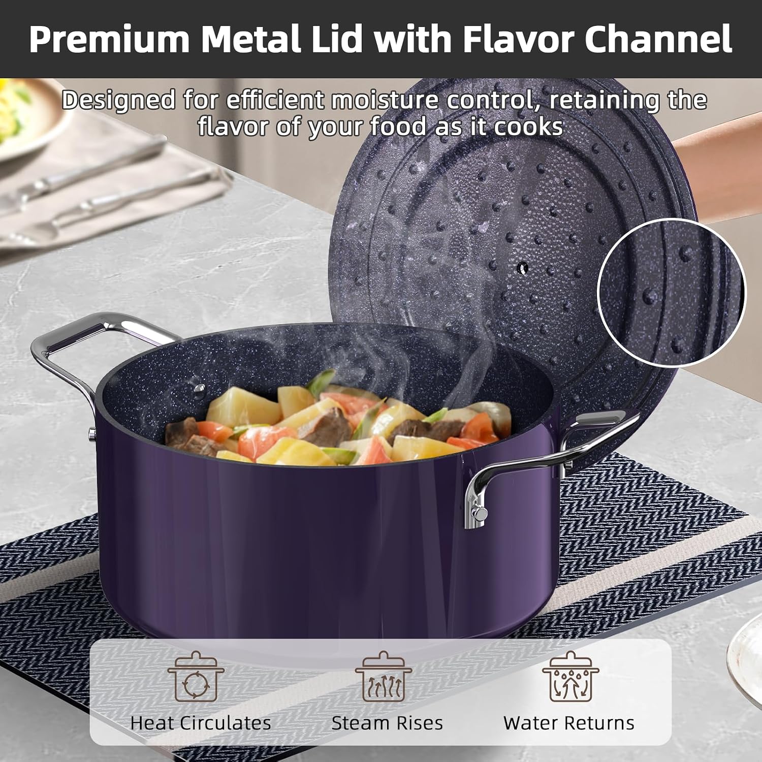 Detalle 2 de Nuwave Lux 13pc Cookware Set — Nonstick Ceramic