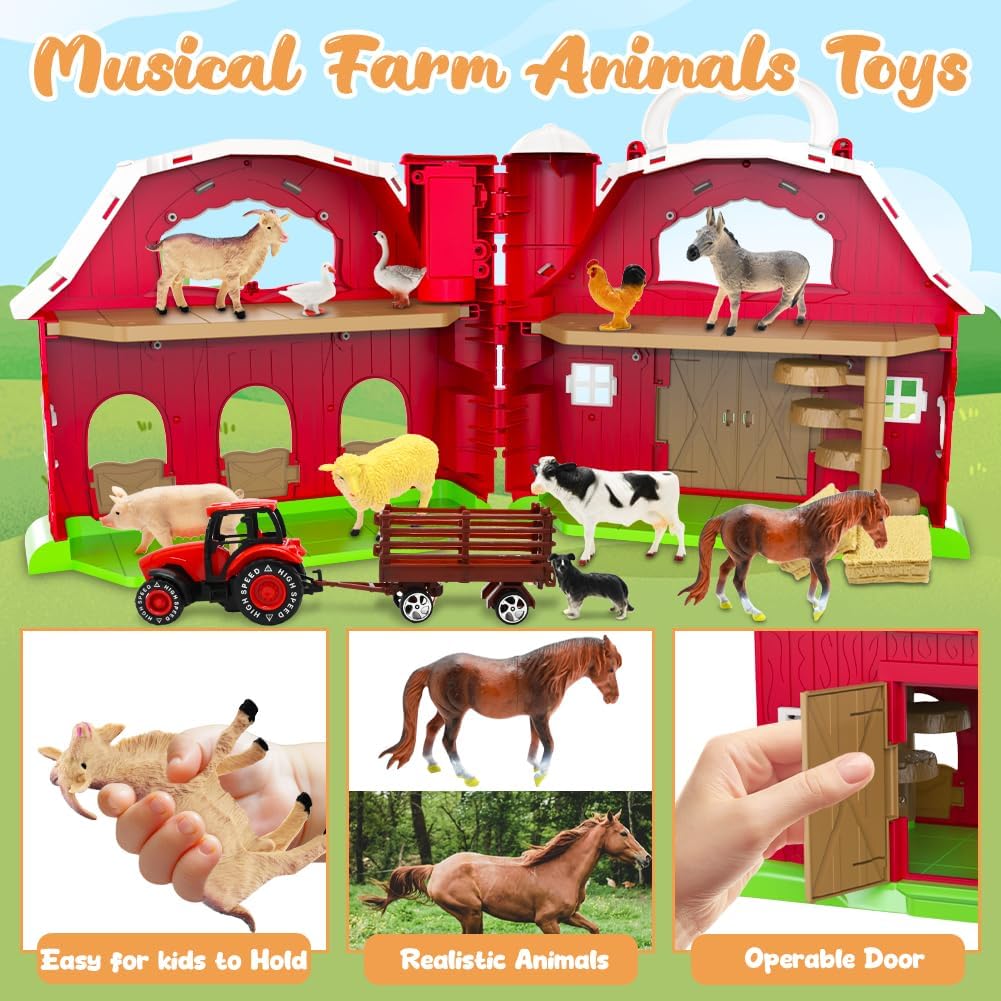 Detalle 2 de Red Barn Toys Farm Playset 18.5in