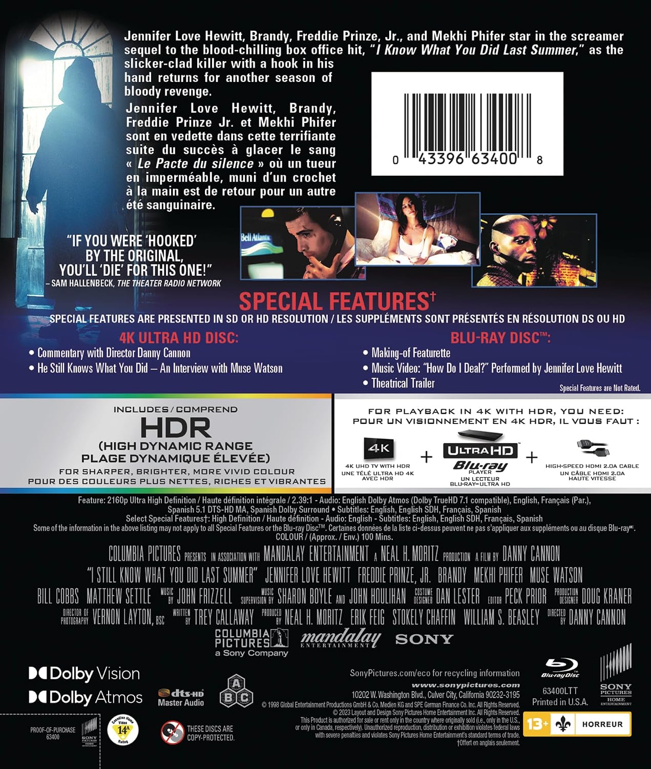 Detalle 2 de I Still Know What You Did Last Summer 4K Movie with Subtitles