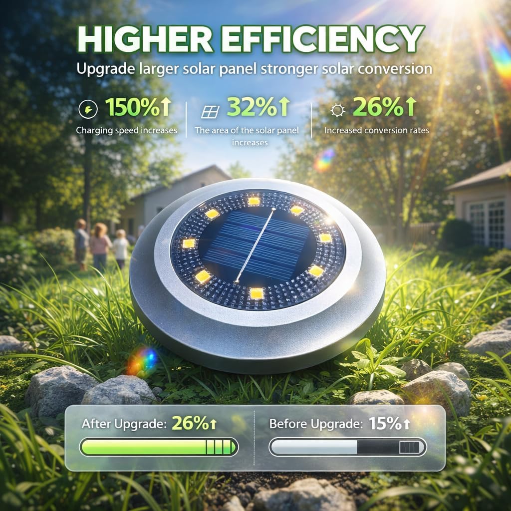 Thumbnail 2 de ZFITEI 12 Pack Solar Ground Lights 600mAh