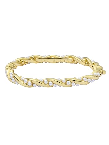 Thumbnail 1 de Ted Baker Tilaa Twisted Pearl Cuff Bracelet for Women (Gold/Pearl)