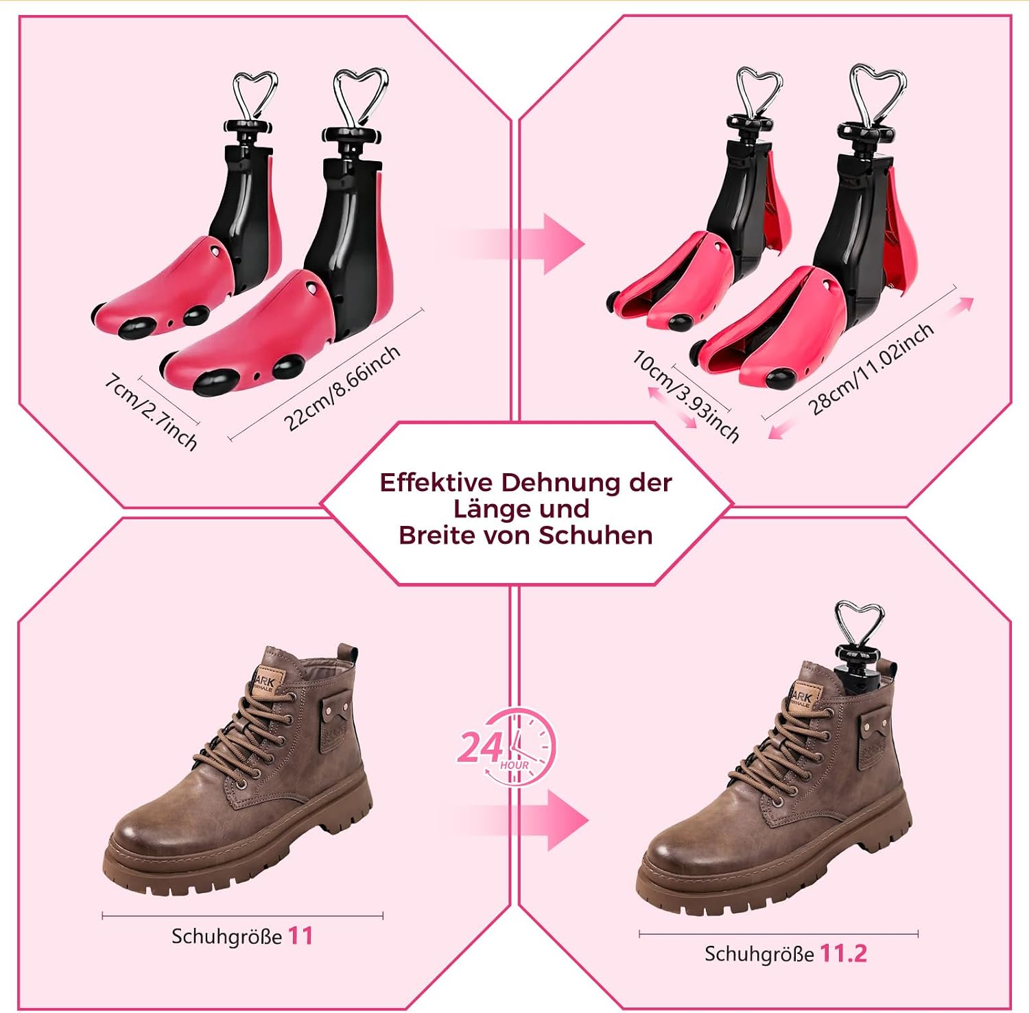 Detalle de VerTrinix Schuhspanner 2er Set 36–48 👞