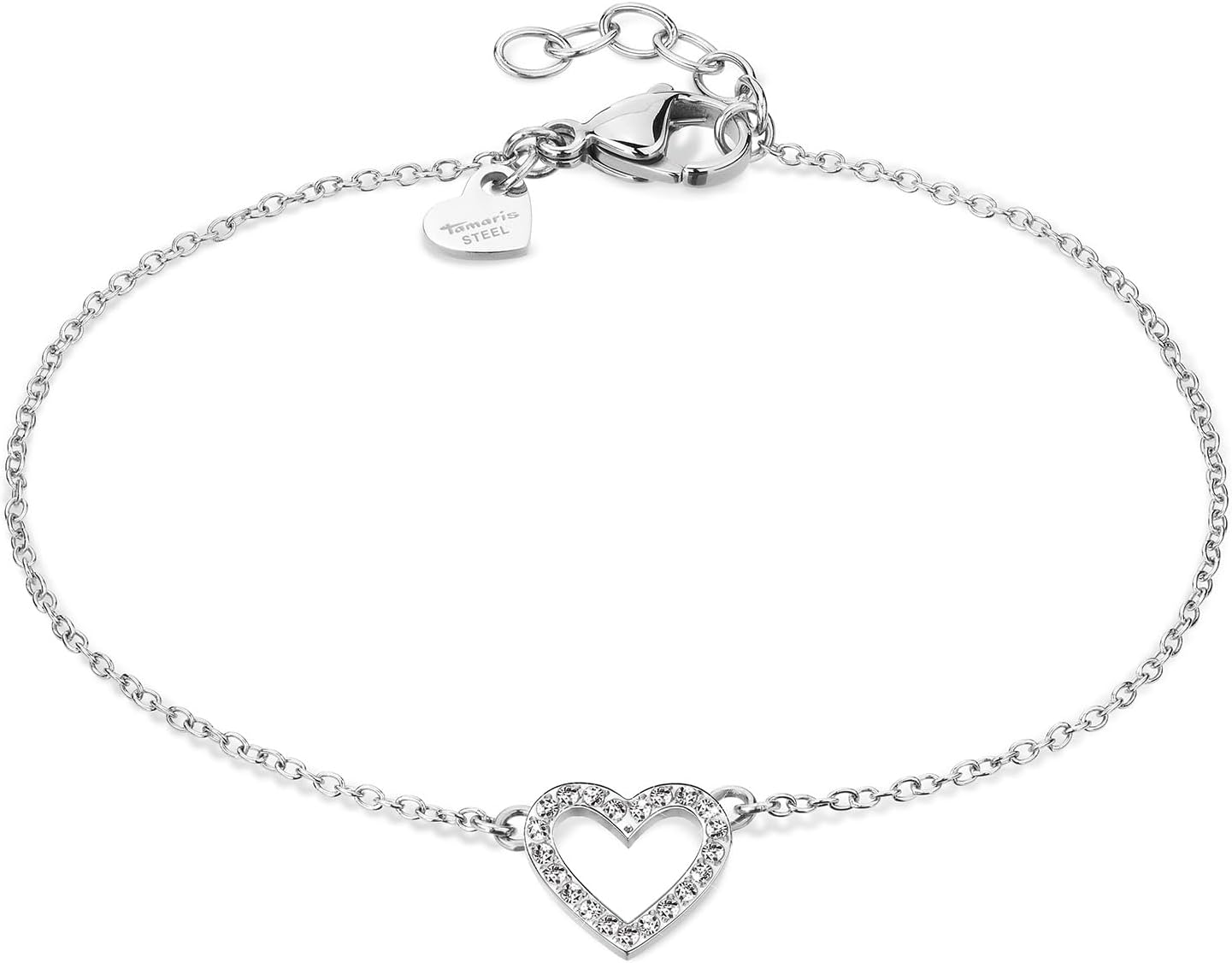 Thumbnail 6 de Tamaris Armband für Damen aus Edelstahl mit Herz-Anhänger – roségold poliert, größenverstellbar und wasserfest