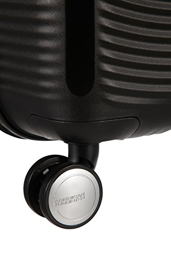 Detalle de American Tourister Soundbox M Espandibile: Trolley 67 cm, 81 L, Nero (Bass Black)