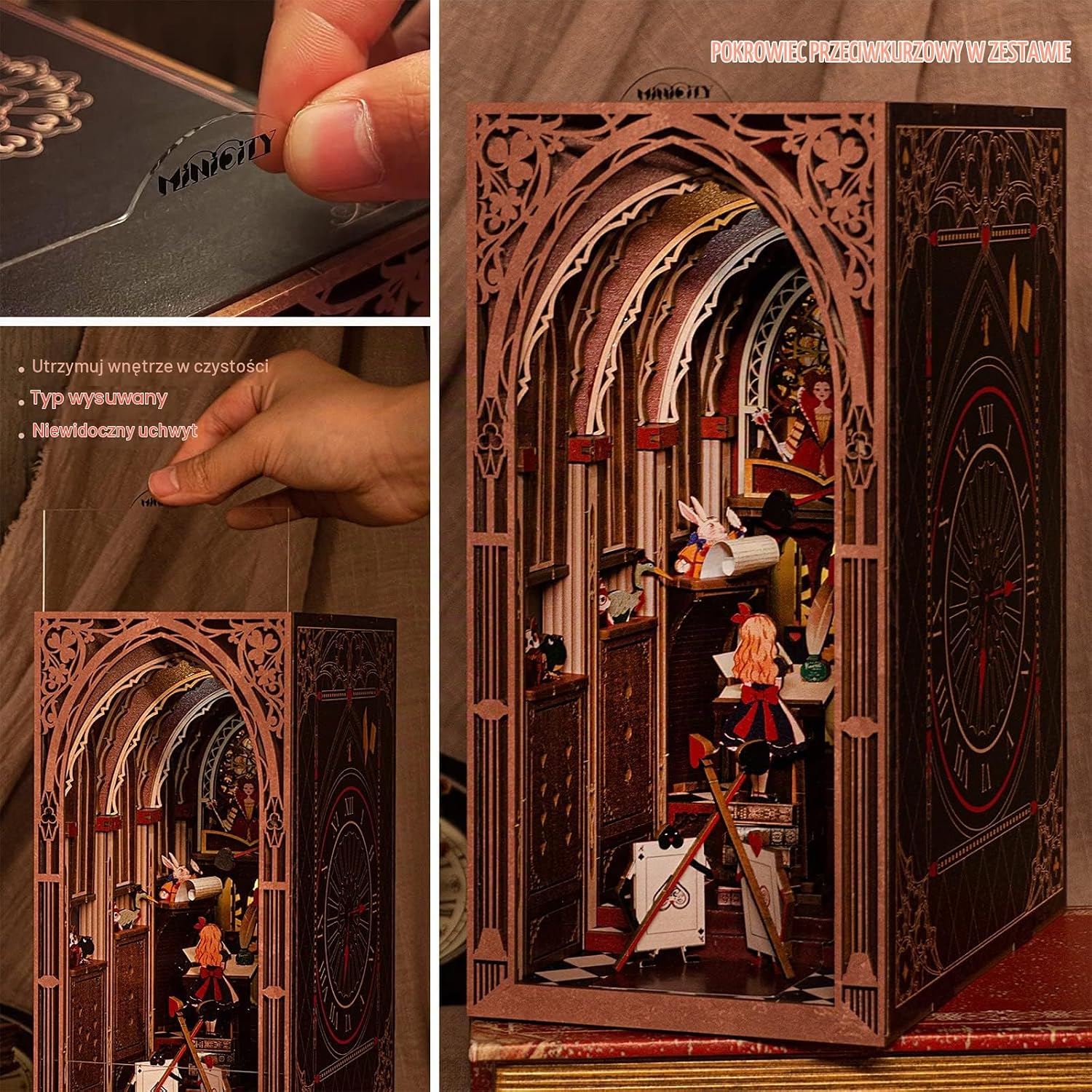 Thumbnail 2 de MiniCity NV01-04 Dreamland – drewniany Book Nook 3D z oświetleniem LED
