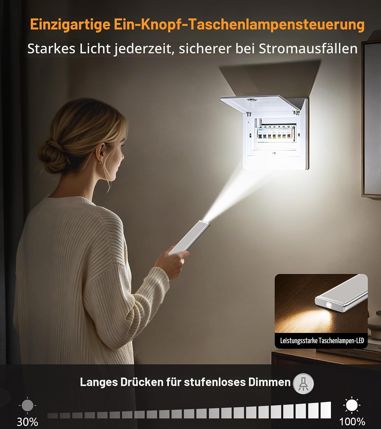 Thumbnail 5 de Gritin 2026 Gen 2 Schrankbeleuchtung Unterbauleuchte Küche – 32,3 cm, 96 LEDs, USB-C