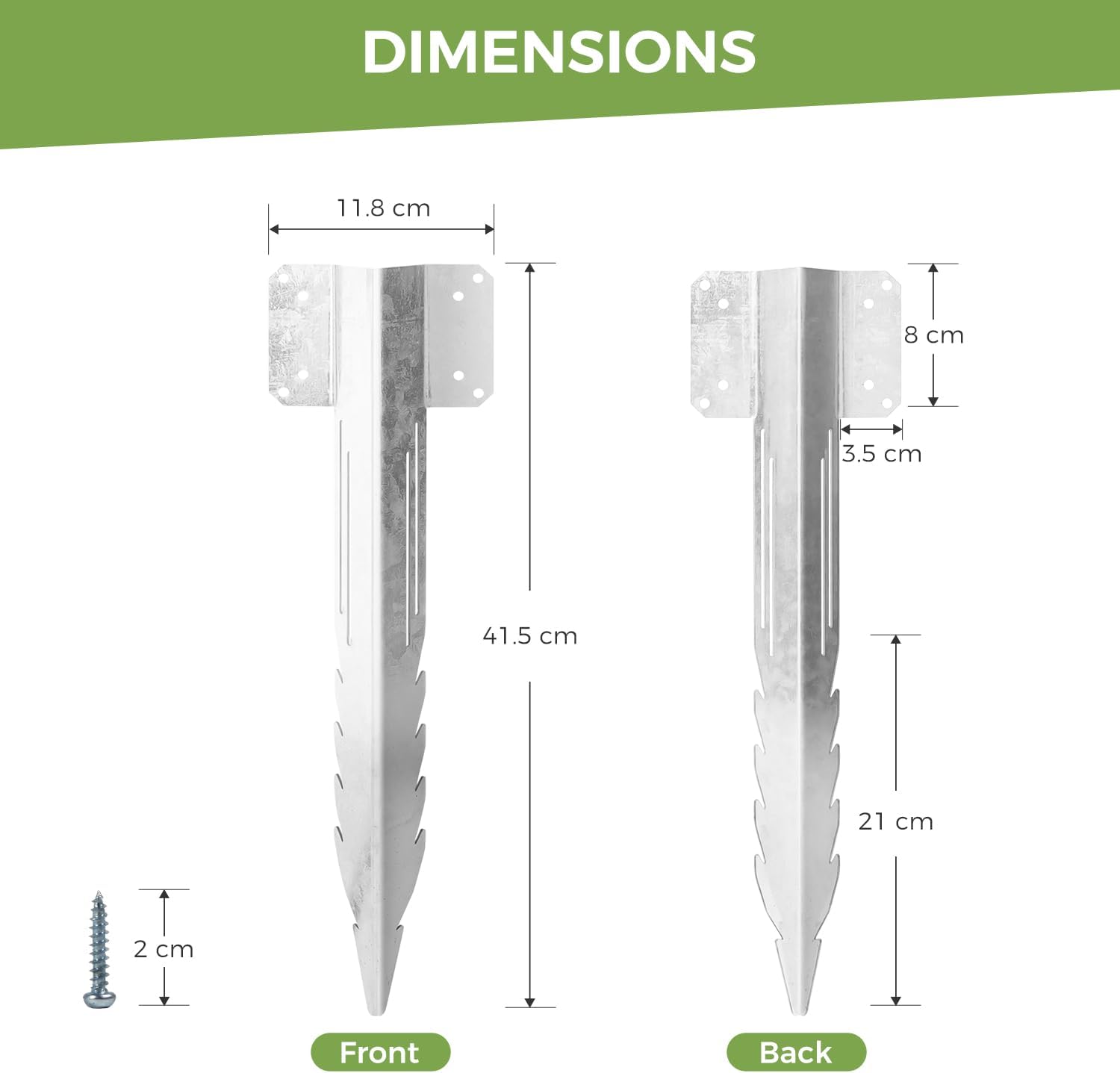 Detalle de Railway sleeper brackets 10 pack 41.5 x 11.8
