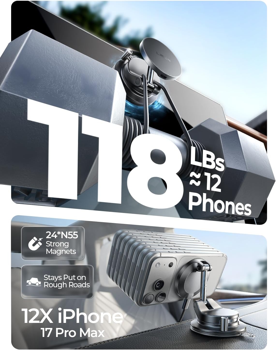 Thumbnail 5 de Lisen 15W MagSafe Car Charger