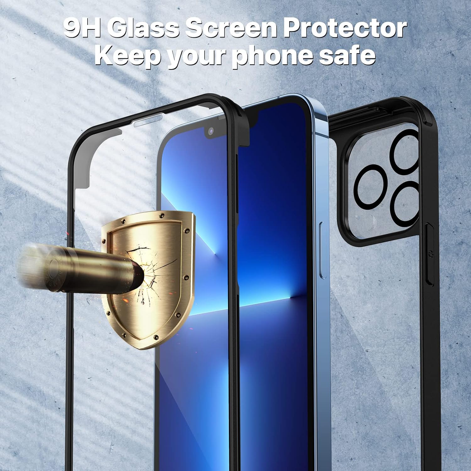 Detalle de iPhone 13 Pro Max glass case 2-layer