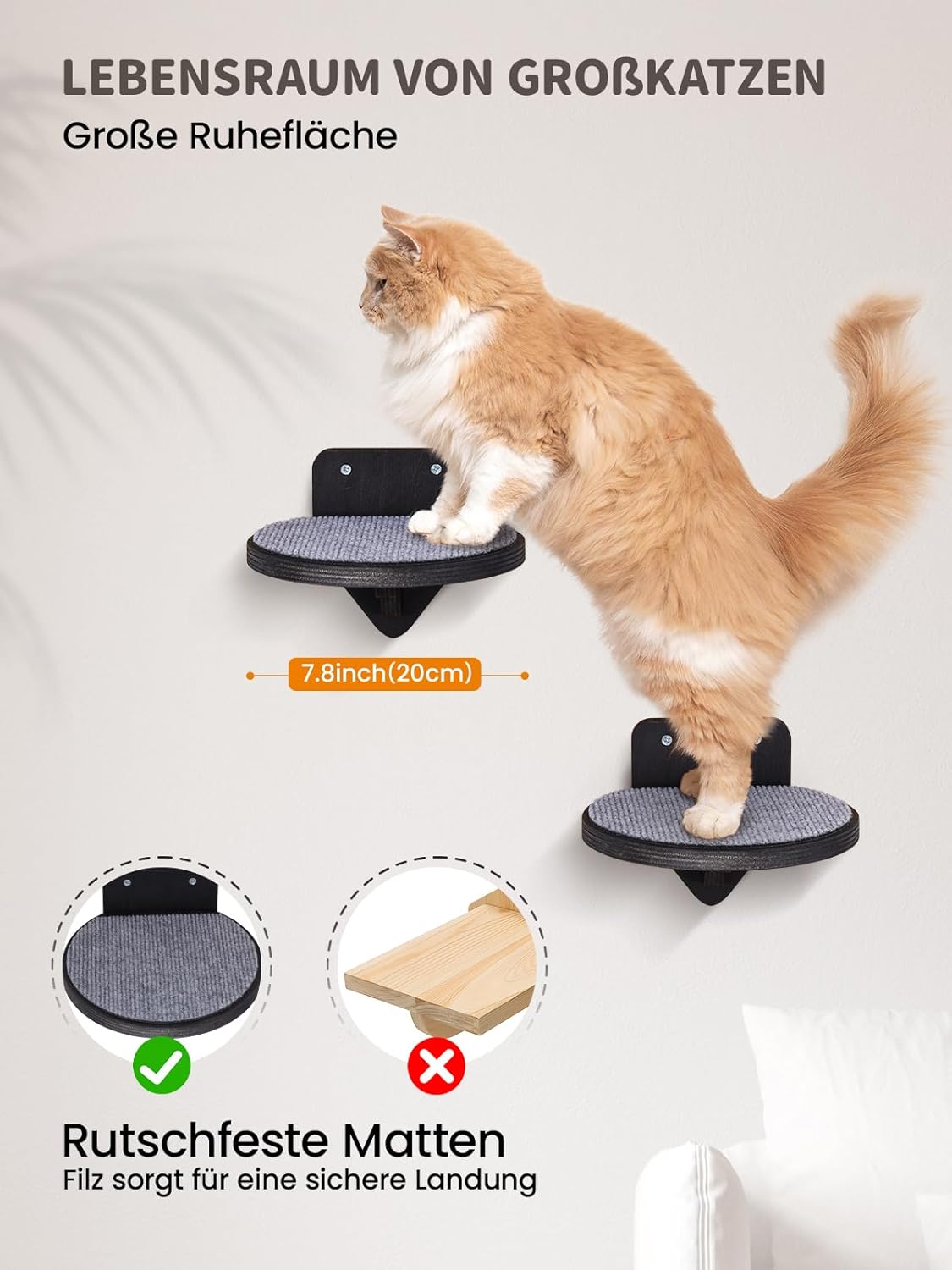 Thumbnail 4 de Kletterwand Katzen Set 3 Stufen 🐱