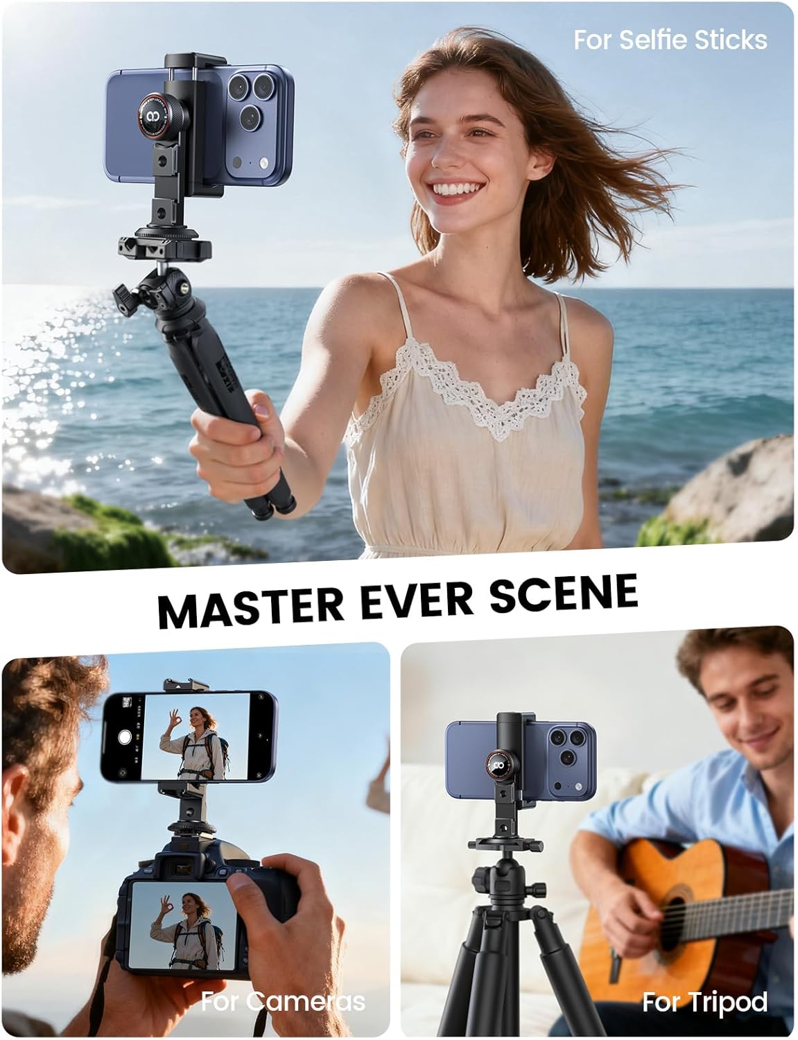 Thumbnail 6 de Lamicall 3‑in‑1 phone tripod mount adapter 🎥