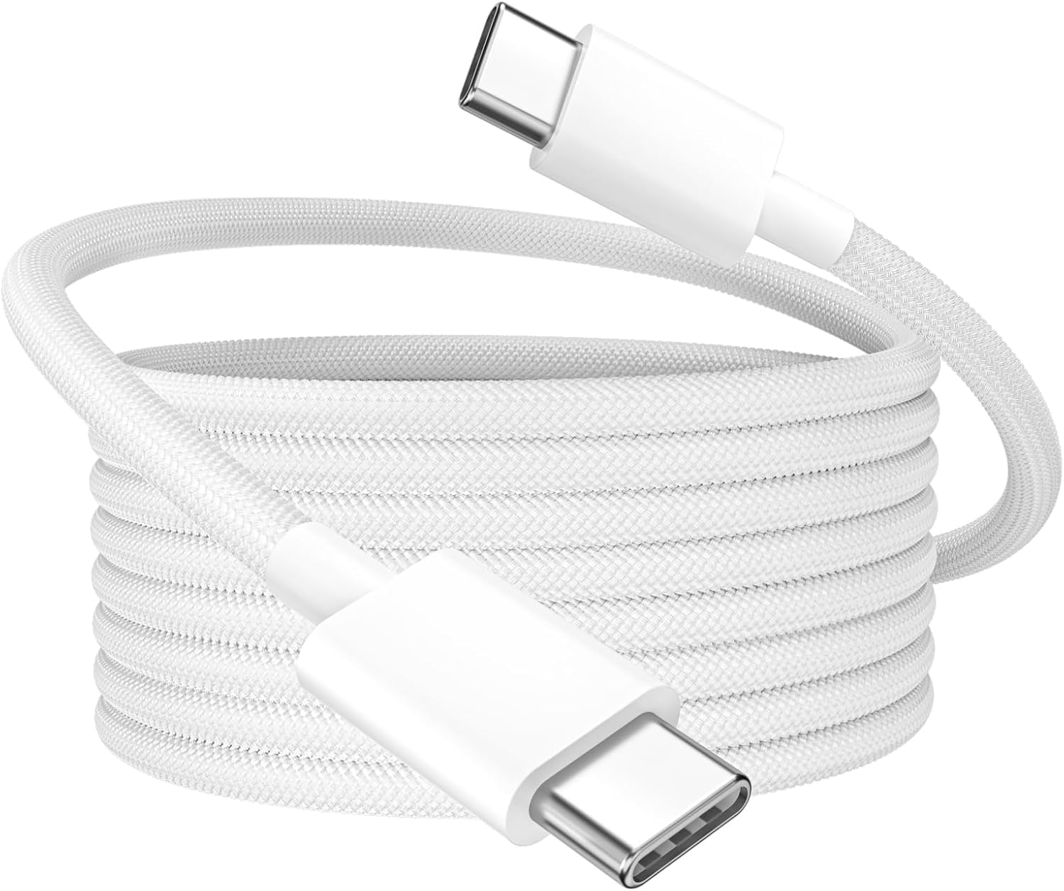 Detalle de Quntis 3-Pack 3ft USB C to USB C Cable – 60W Nylon Braided Fast Charging, PD 3.0, E-Marker, 3-Pack