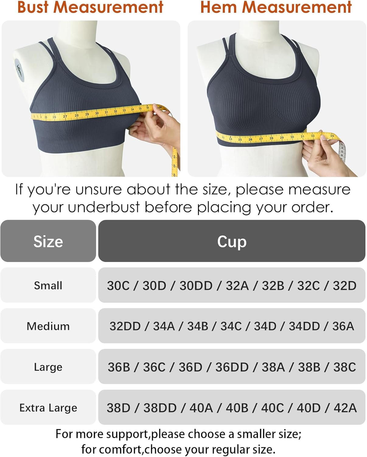 Thumbnail 5 de Nikuja High-Impact Criss-Cross Back Sports Bra for Women with Large Bust