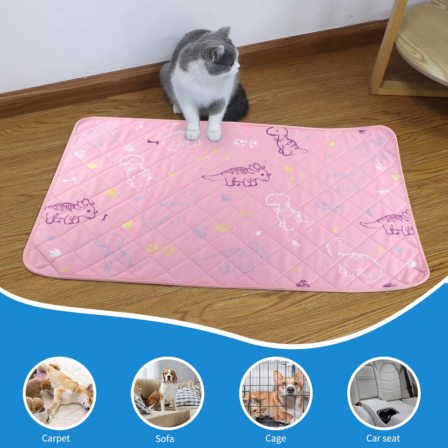 Thumbnail 5 de 2er Set waschbare Welpenunterlagen 60x90 cm
