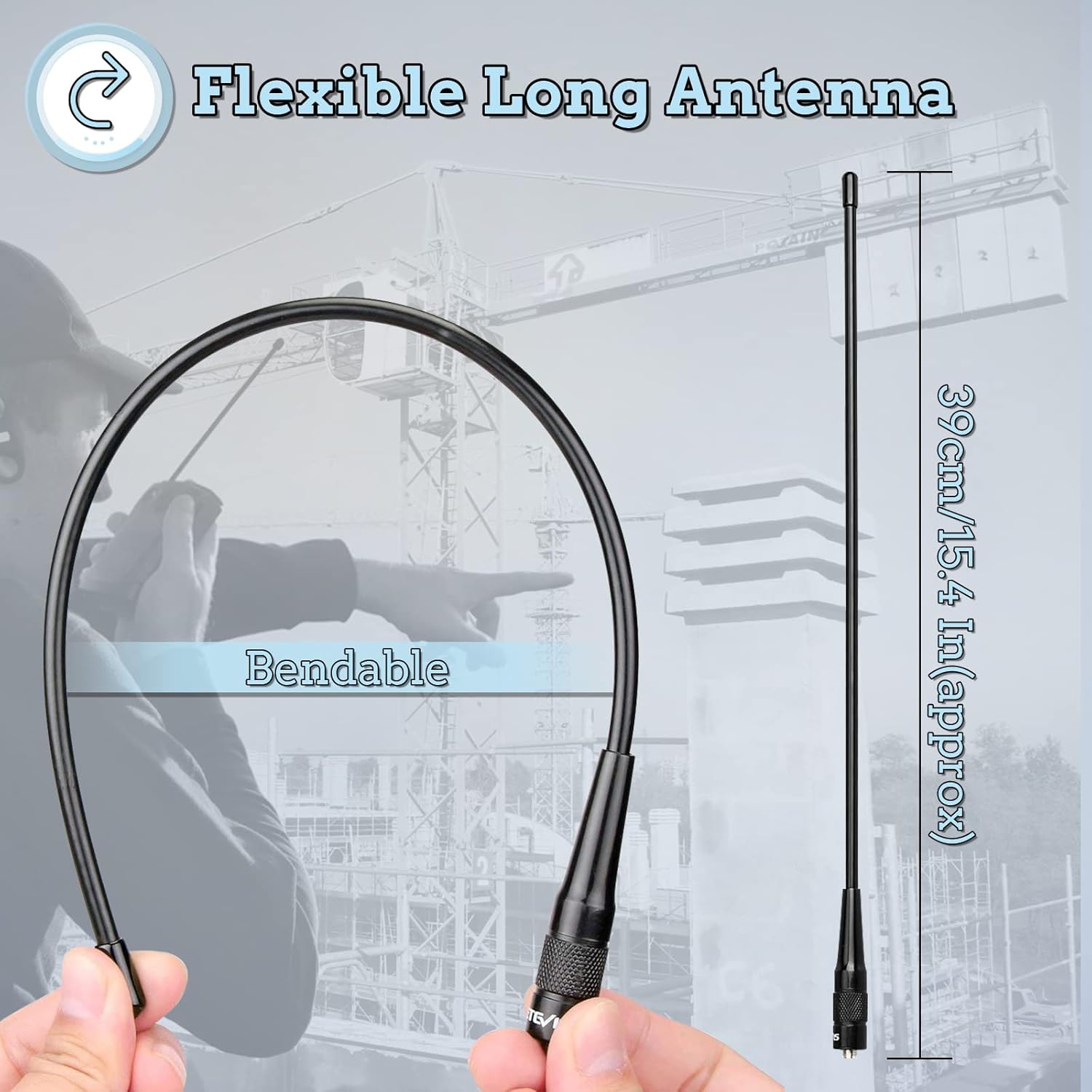 Thumbnail 5 de Retevis RHD771 Antenna Elite 38 cm SMA-F