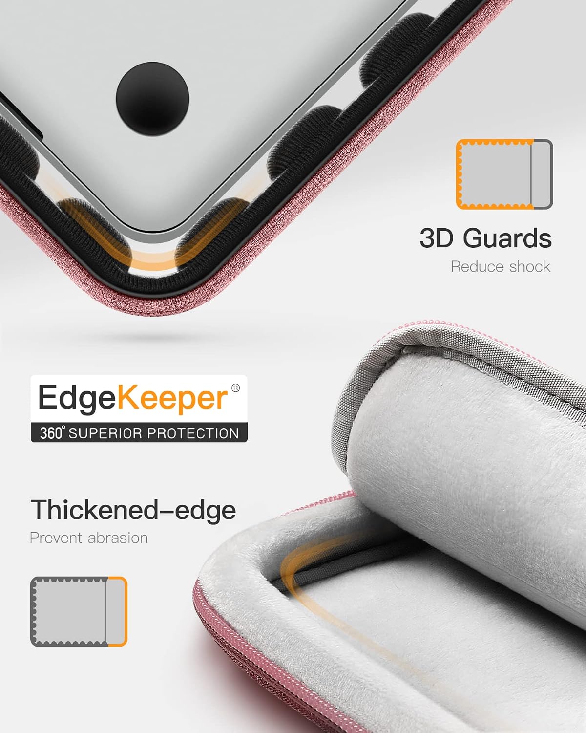 Detalle de Inateck 360° Protection 13-inch Laptop Bag Sleeve Case (with accessory bag)