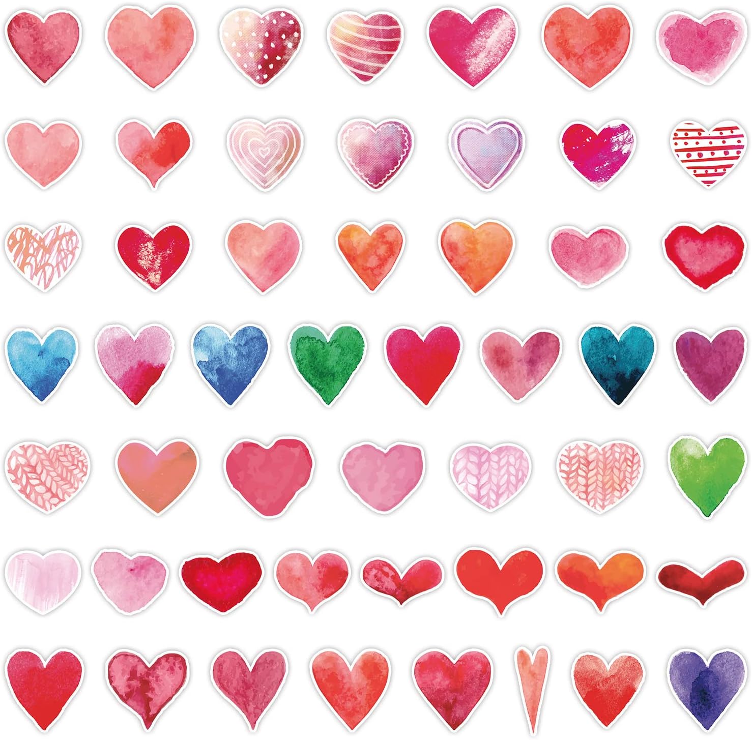 Detalle de Romantic LOVE Vinyl Stickers, 50-piece pack