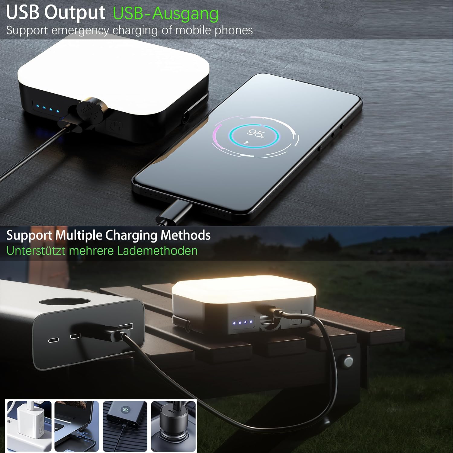 Detalle de Skylla Campinglampe 5000mAh LED ⛺