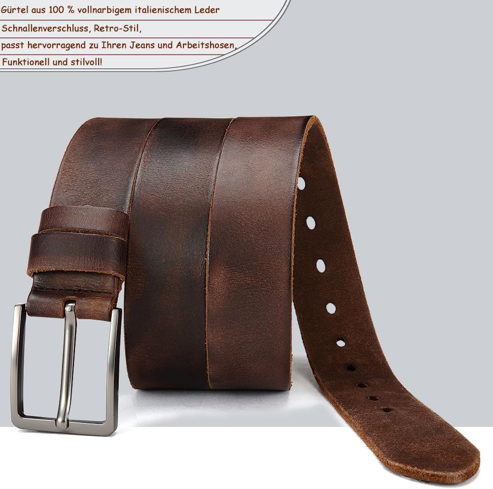 Thumbnail 2 de DOOPAI Herren-Gürtel aus Vollleder – Casual & Arbeitsstil, 3,8 cm breit