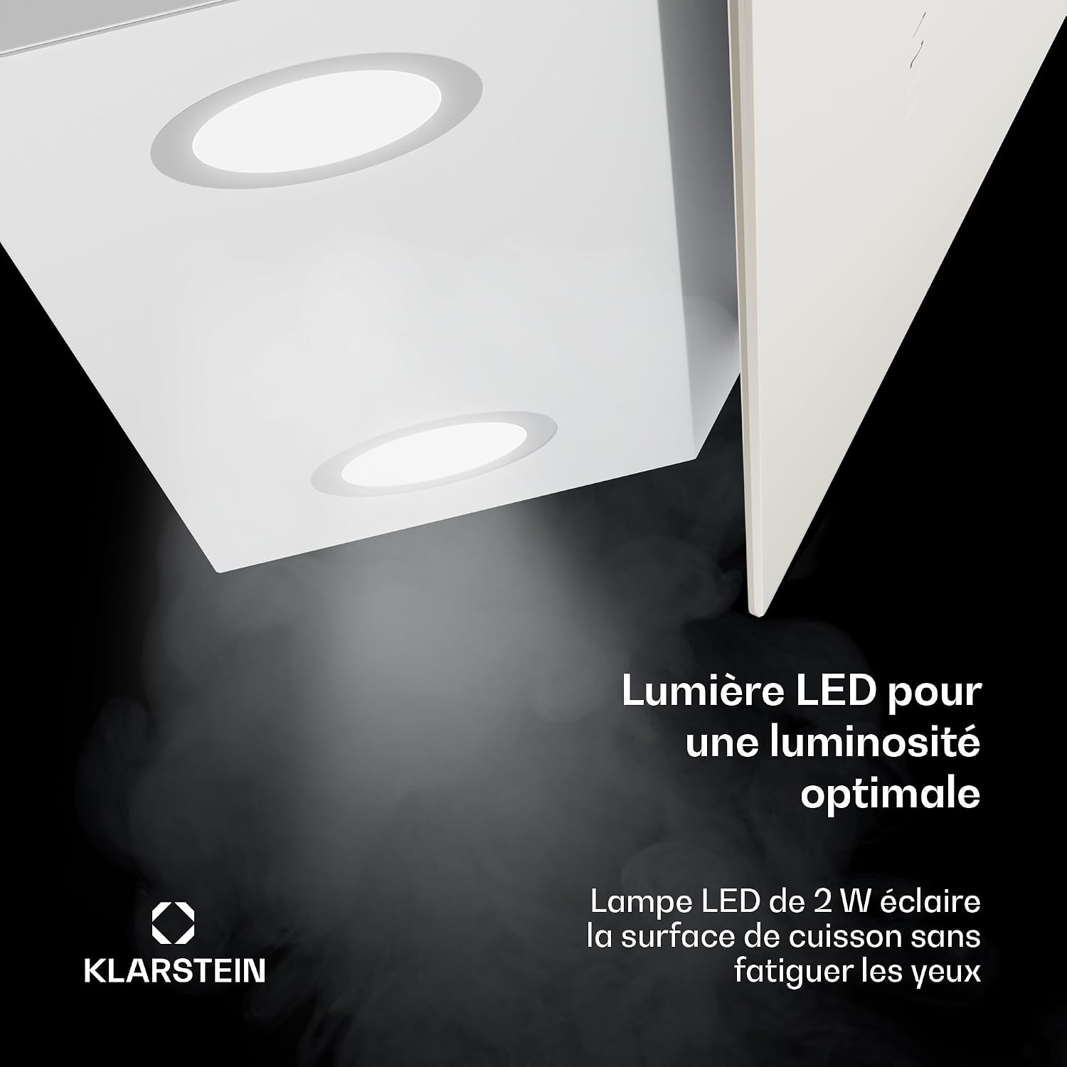 Detalle 1 de Klarstein Alina afzuigkap 60 cm, 600 m³/h, touchbediening en led
