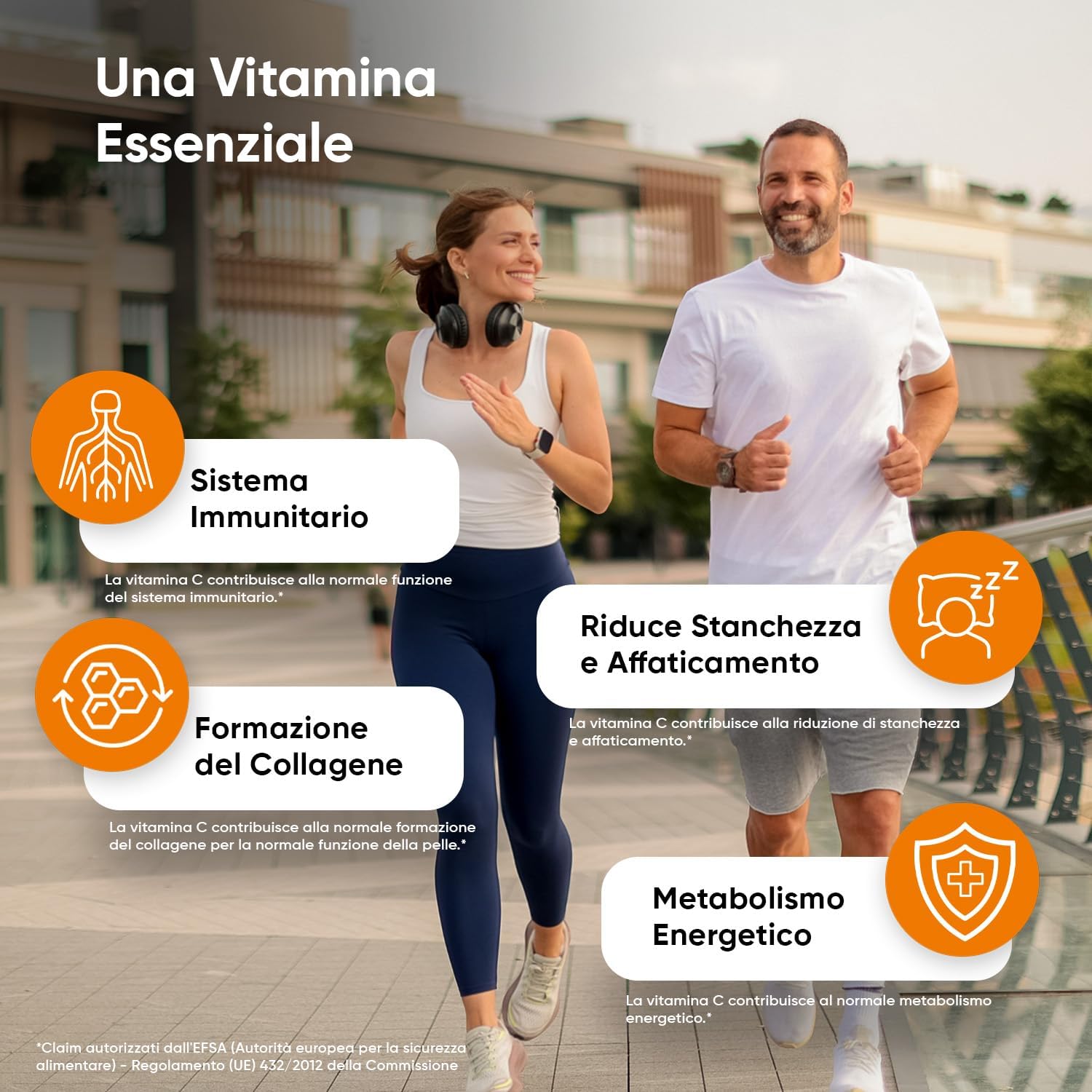 Detalle de Vitamina C 1000mg vegana 180 compresse — integratore 🍊