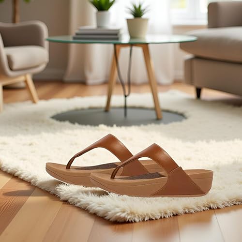 Thumbnail 6 de Fitflop Women's Lulu Leather Flip Flops – Toe-Post Sandals with Natural Arch Support