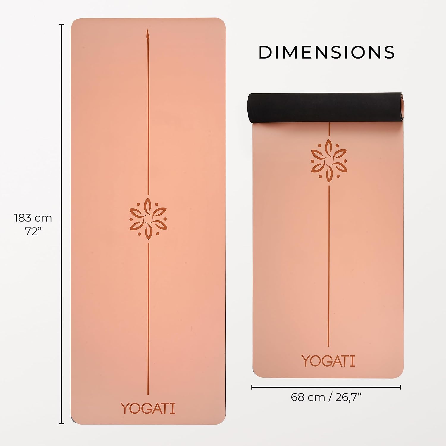 Thumbnail 5 de YOGATI Yogamatte rutschfest Naturkautschuk