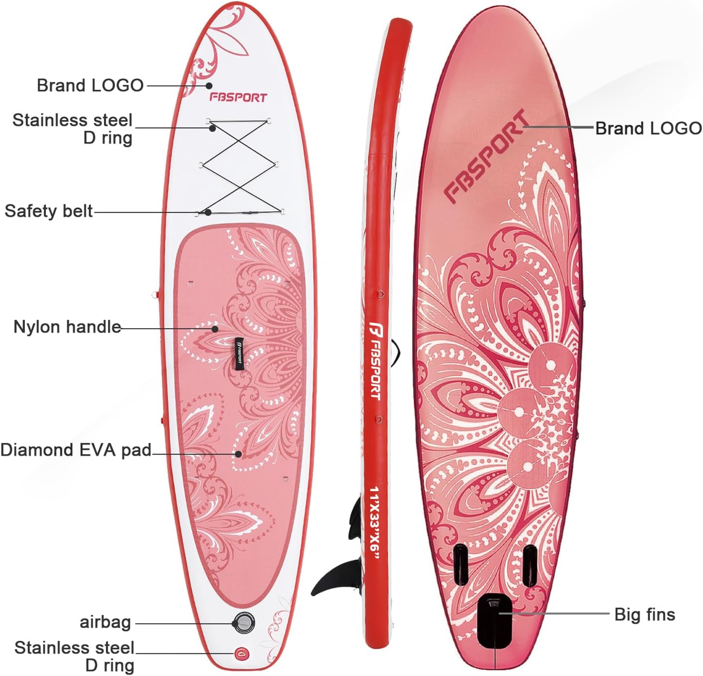 Thumbnail 2 de FBSPORT Aufblasbares SUP Board 15 cm 🏄