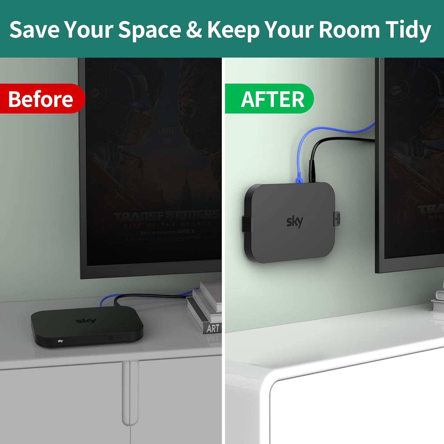 Thumbnail 2 de HomeMount Sky Q Mini wall mount bracket