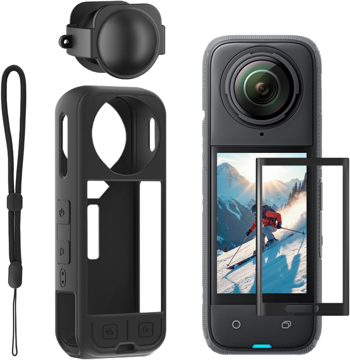 Detalle de YEHOLDING 4-in-1 case for Insta360 X5 accessories