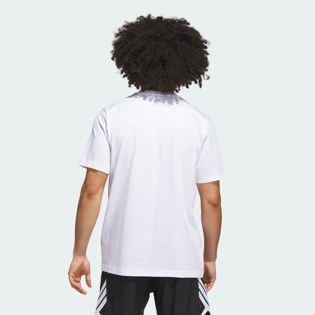 Thumbnail 1 de adidas Camiseta Basketball Graphic blanca