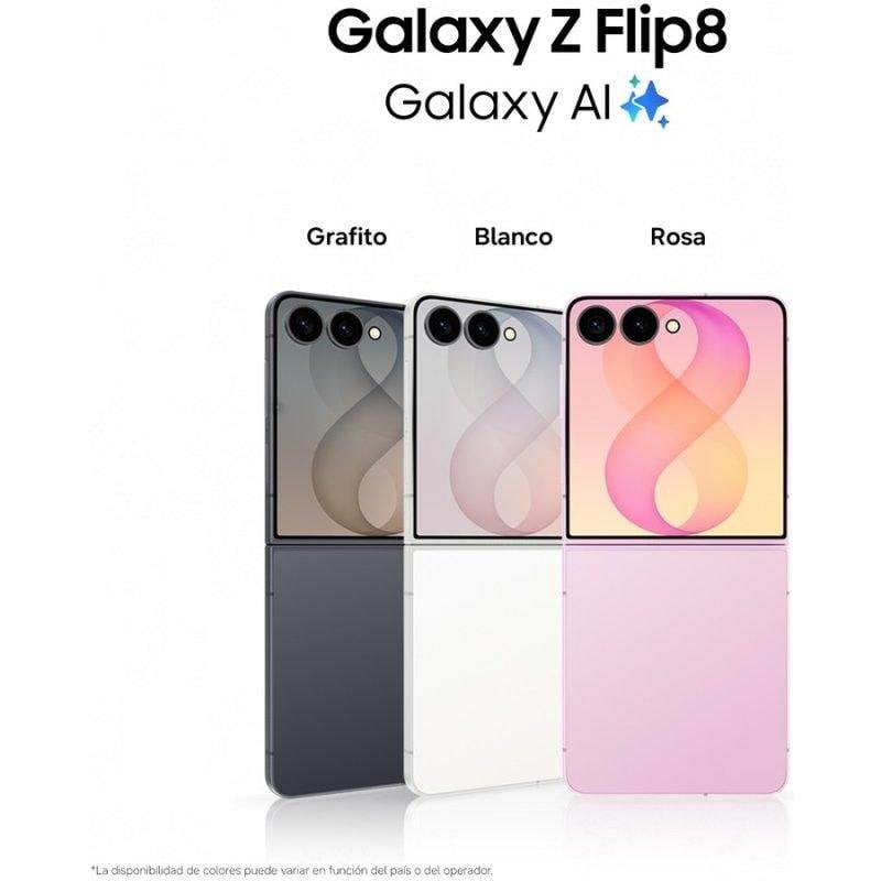 Detalle de Samsung Galaxy Z Flip8 5G 12GB 256GB 6.9" Rosa + Buds4 Pro Blancos: análisis y compra