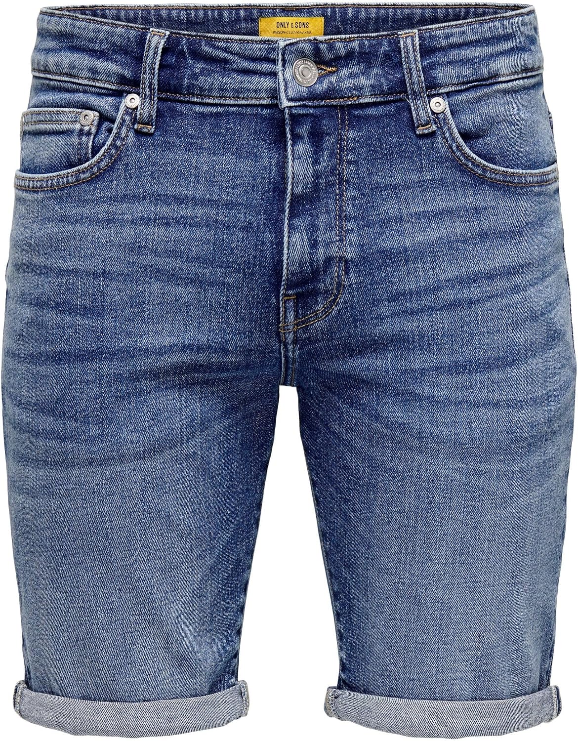 Detalle de Herren O&S Denim Capri Shorts 3/4 Bermuda – Jeans-Shorts für Sommerfreizeit von ONSPLY