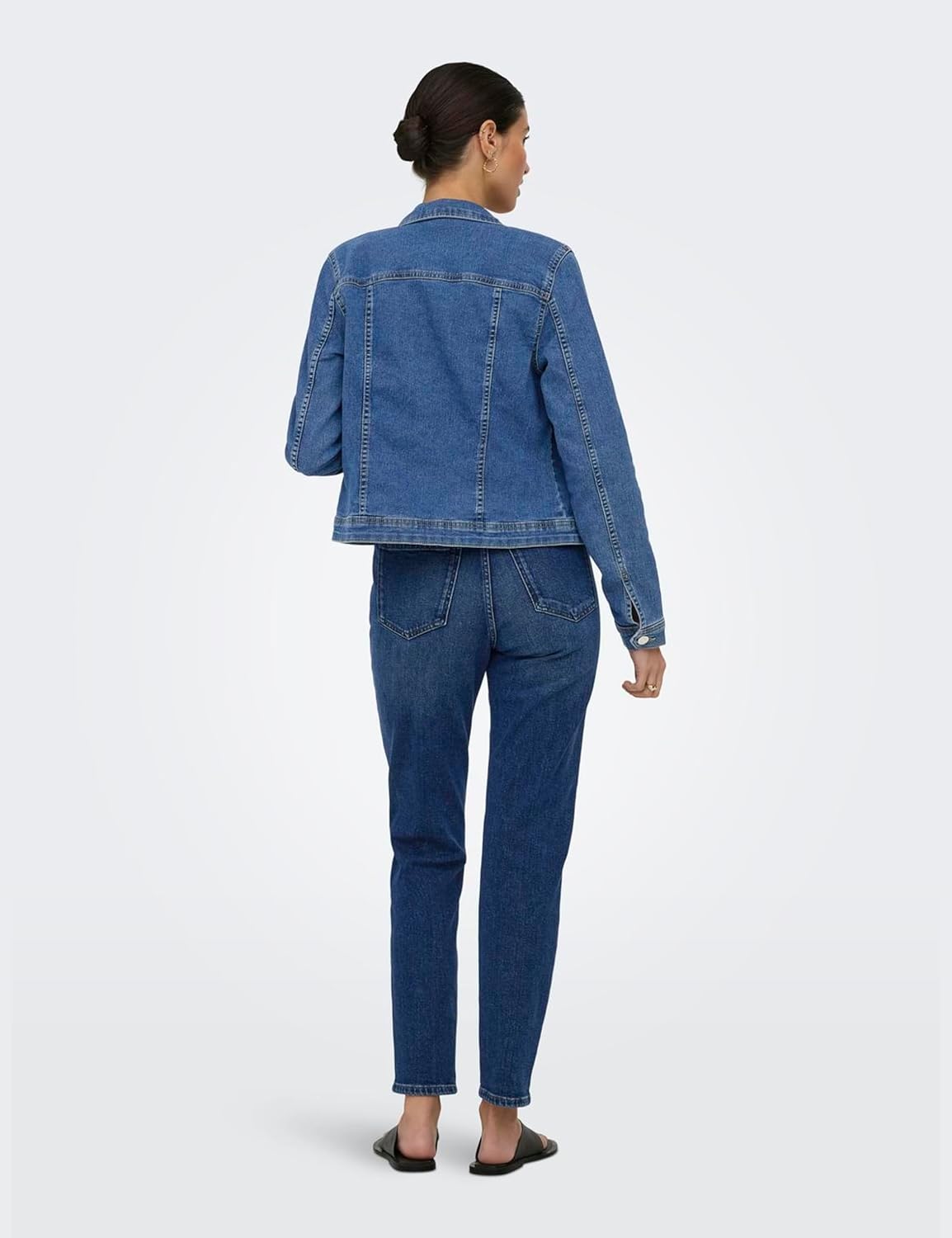 Detalle de ONLY Female Jeansjacke ONLWONDER – Denimjacke mit langen Ärmeln und Stretch-Anteil