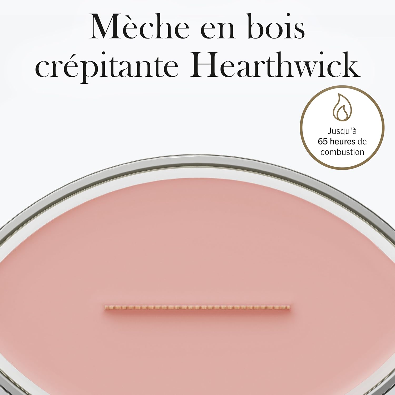Detalle de WoodWick Bougie parfumée Ellipse – Baies de mor maritimes, édition cadeau pour femmes