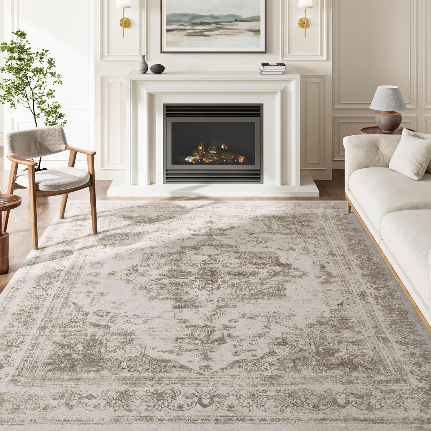 Thumbnail 5 de HUGEAR Vintage Beige Rug 180x270cm